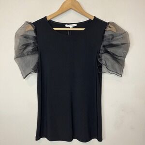 NWT TASH + SOPHIE Chiffon Puff Sleeve Top, Small